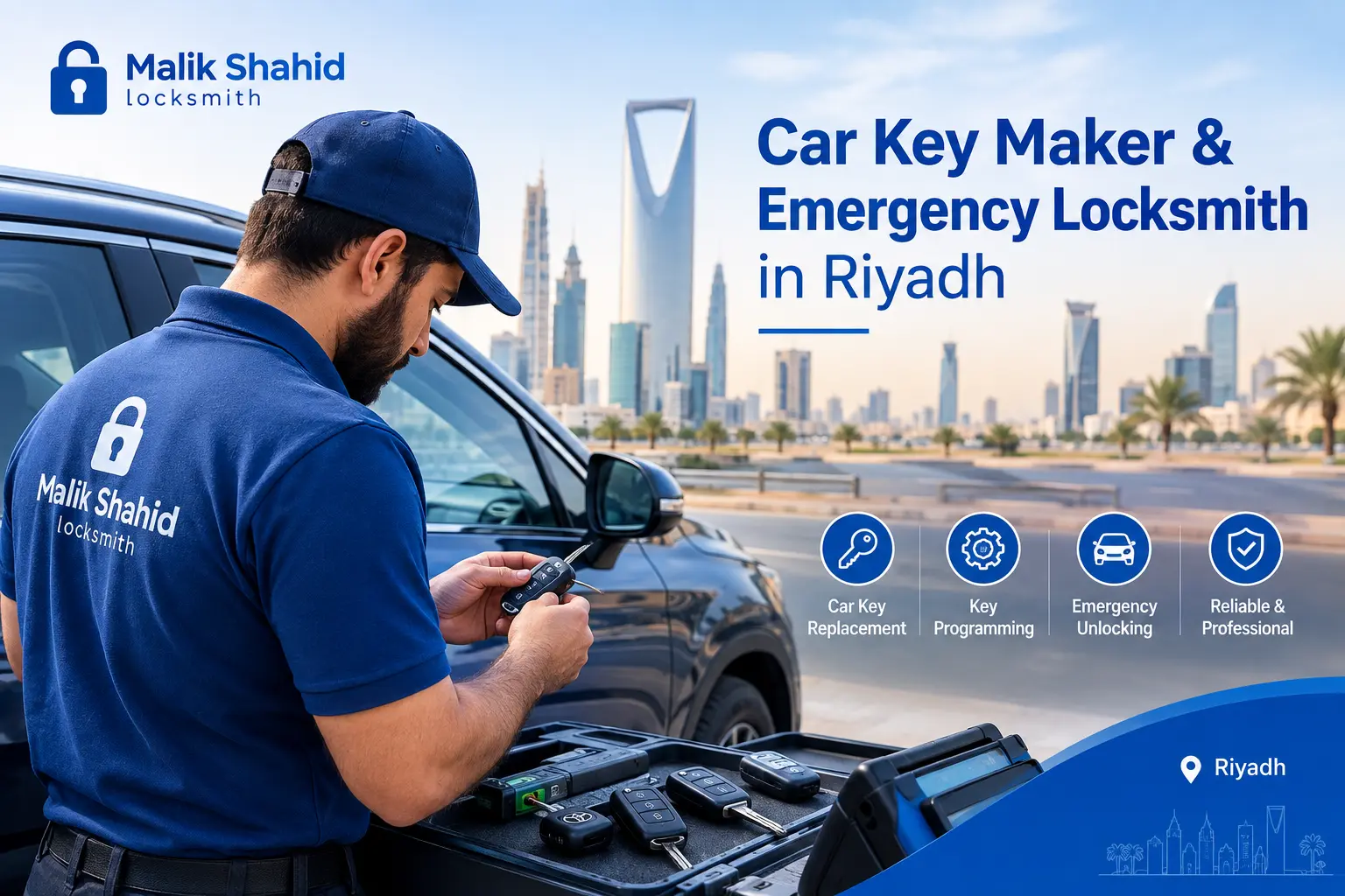 Car Key Maker and Emergency Locksmith in Riyadh
