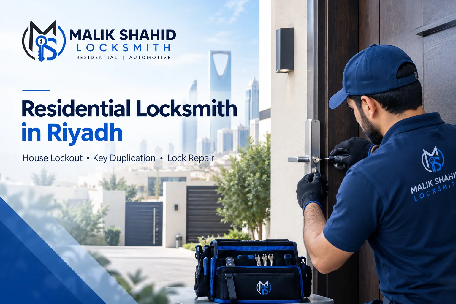 Residential Locksmith in Riyadh – House Lockout & Key Services